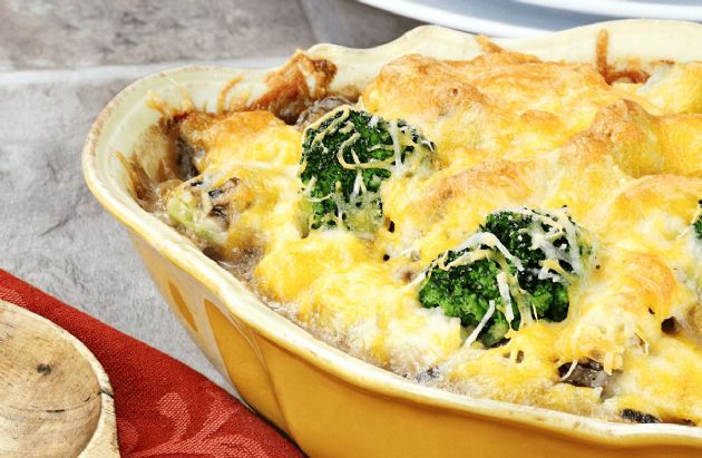 Smoky Cheese, Black Bean and Rice Casserole