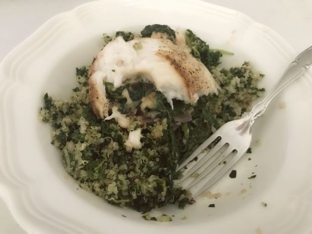 Spinach Stuffed Talapia