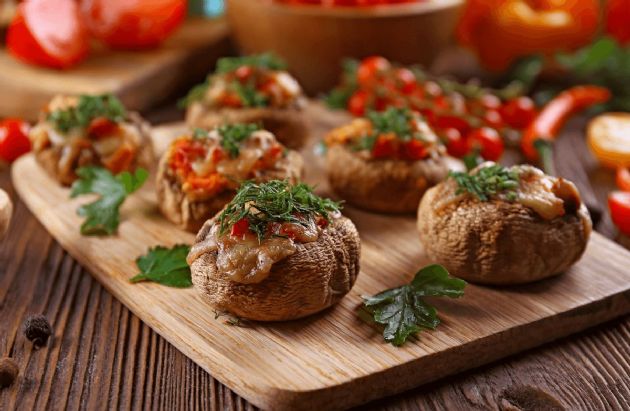 Stuffed Portobello Mushrooms on the Grill