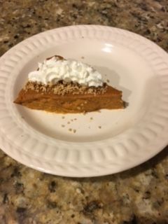 Sugar Free Upside Down Pumpkin Pie