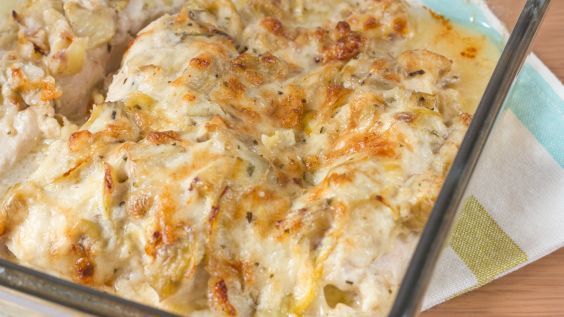 Tarragon Chicken Artichoke Bake