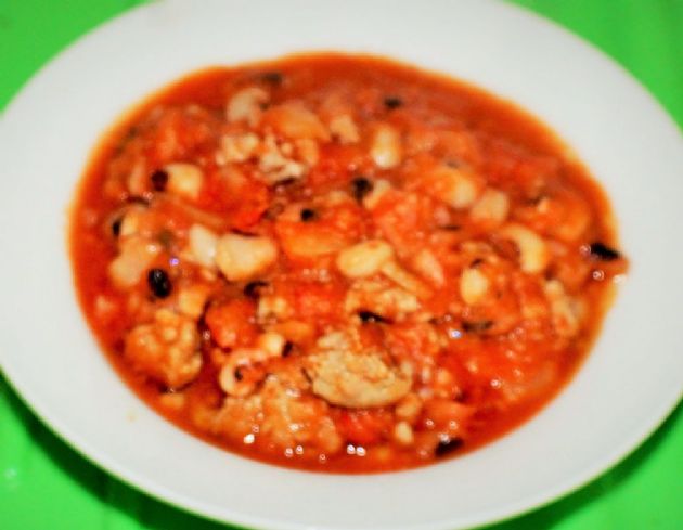 Turkey Black-Eyed Pea chili 