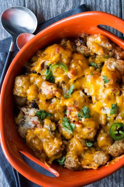 Vegetarian Tater Tot Casserole