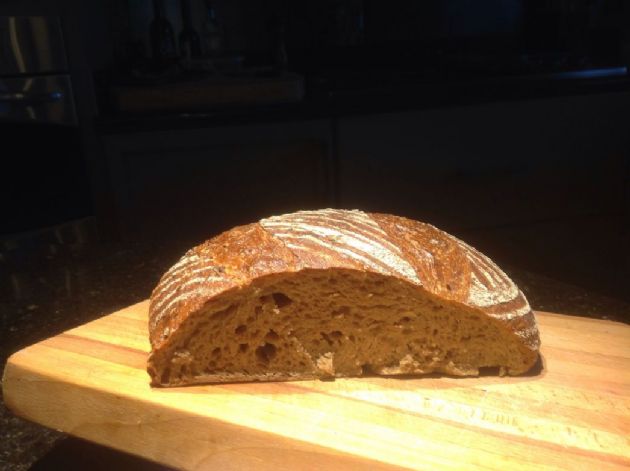 Whole grain spelt sourdough bread