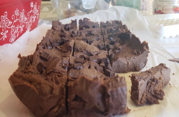 Dark Fudge Chickpea Chocolate Brownies