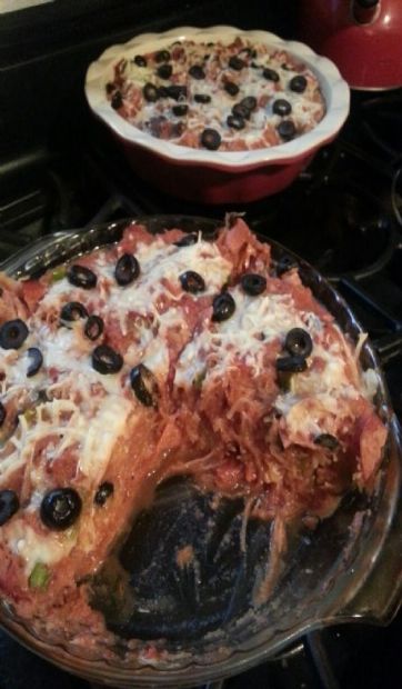 Spaghetti squash pizza casserole