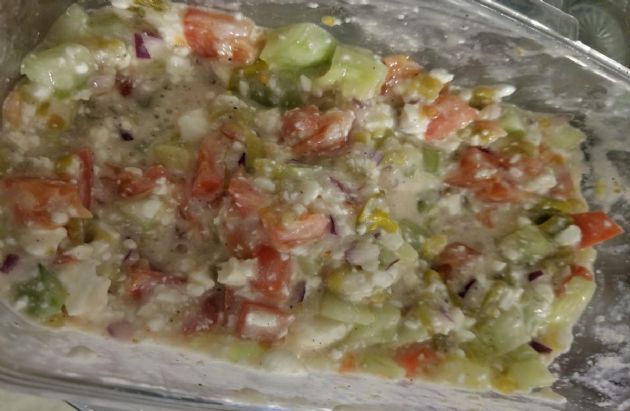 Donnas Cottage Cheese salad