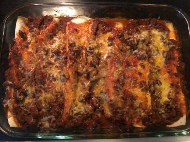 Chili cheese enchiladas