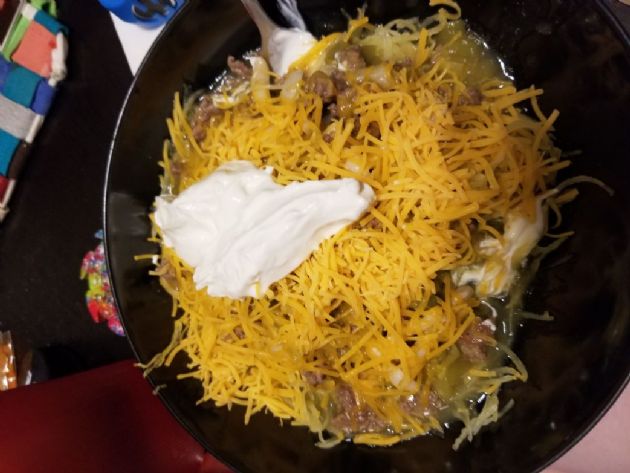 spaghetti squash enchillada