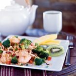 Tofu and Broccoli Fried Rice with Toasted Almonds