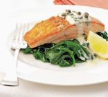 Salmon & Spinach with Tartare Cream