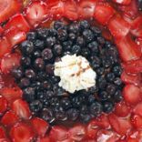 Meringue Mosiac Fruit Pizza