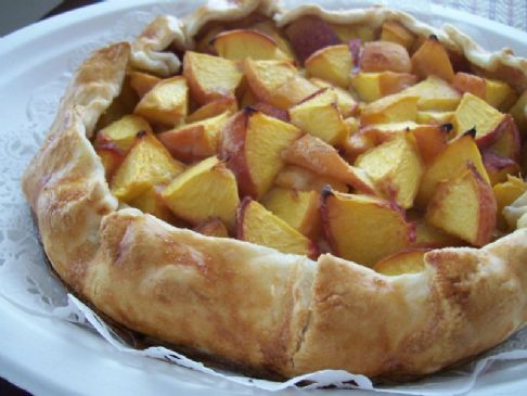 Rustic Peach Tart