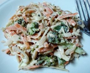 Broccoli Slaw with Yogurt dressing