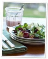 Arugula-cherry salad w/ blue cheese