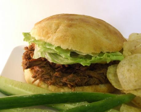 Slow Cooker Pulled Barbeque Beef
