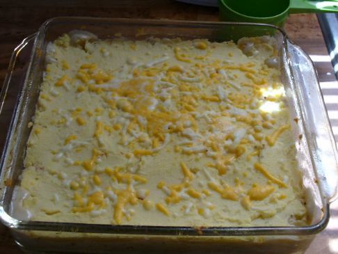 Mary Ann's chicken, corn, mushroom  and potato pie 