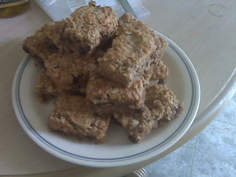 Oatmeal Banana Raisin Coconut Bars