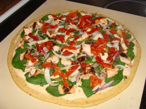 Unchained Recipe Contest Kara's Mediterranean Pizza