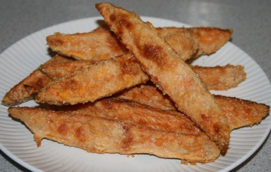 Parmesan Coated Sweet Potato Fries