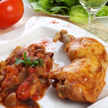 Baked Chicken & Peach