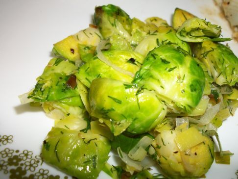 Sauteed Brussels sprouts