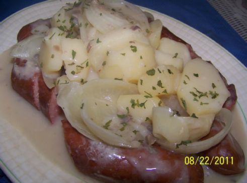 Slow Cooker Smoked Sausage and Potatoes