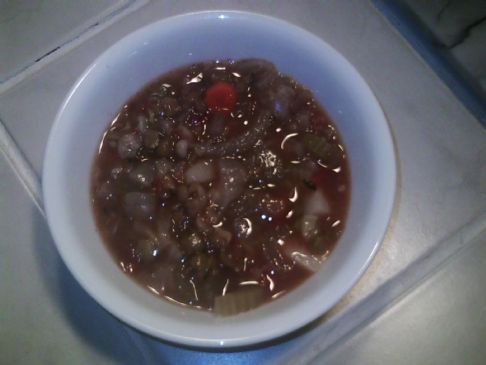 Vegetable Soup w/ Bob's Red Mill Quick Vegetable Soup Mix