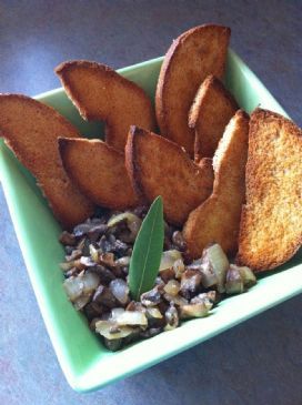 Mushrooms with Bagel Chips