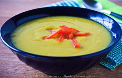 Spicy Summer Squash Soup (vegan)