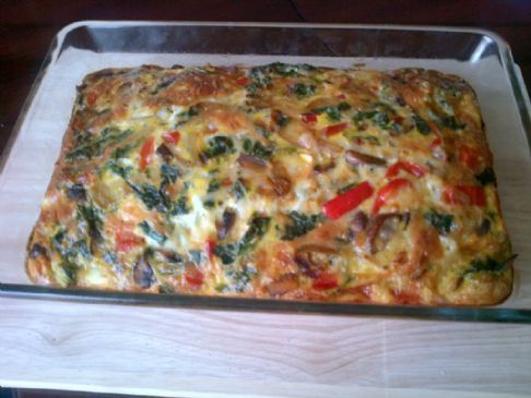 Kale and Mushroom Breakfast Casserole