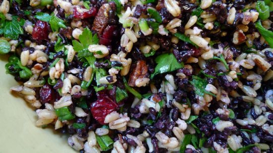 Cranberry Oat Groat Salad