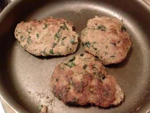 ground turkey burgers with spinach