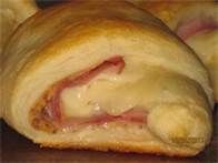 Ham and Swiss Cheese Crescent Roll-Ups