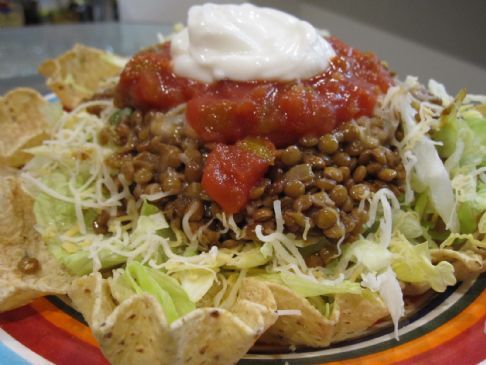 Lentil Taco Salad