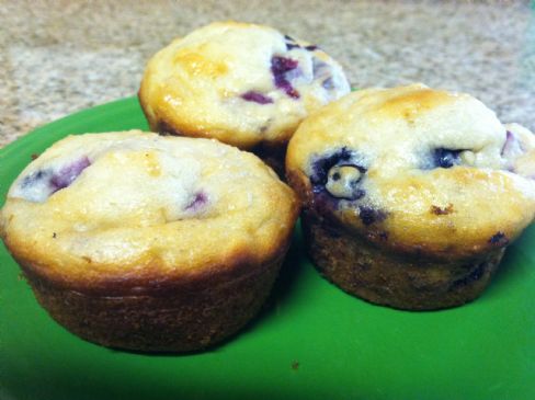 Blueberry & Cherry Yogurt Muffins