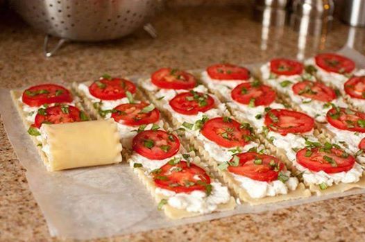 Caprese Lasagna Roll Ups