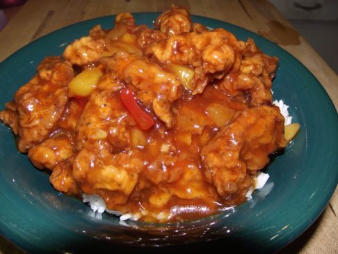 Deep fried sweet & sour pork