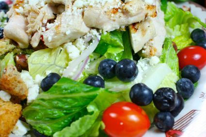Curried Chicken Salad w/Blueberries & Pecans