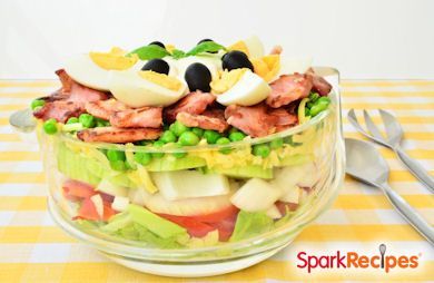 Seven Layer Vegetable Salad