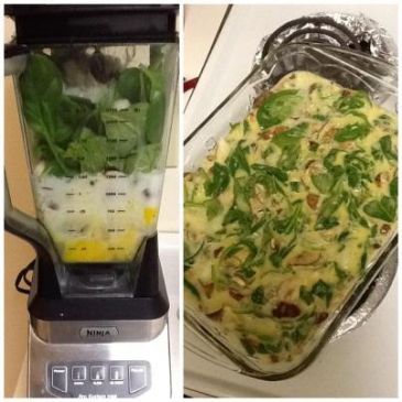 Paleo Mushroom and Spinach Breakfast Quiche