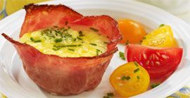 Easy Individual Turkey Bacon Breakfast Quiches (Trillium1204)