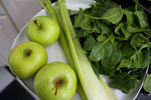 Celery Green Apple Spinach Juice 