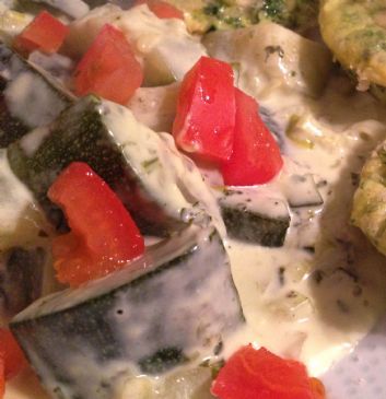 Zucchini in Cream sauce