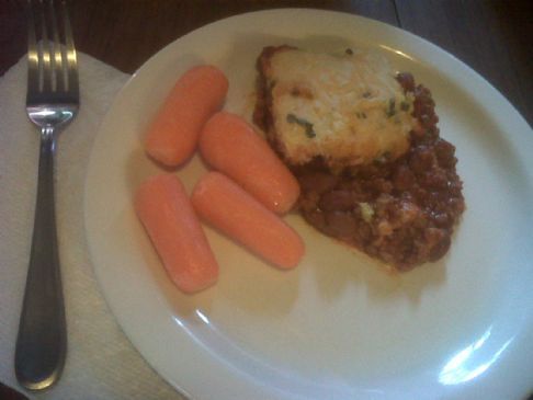 Chili & Cornbread Bake