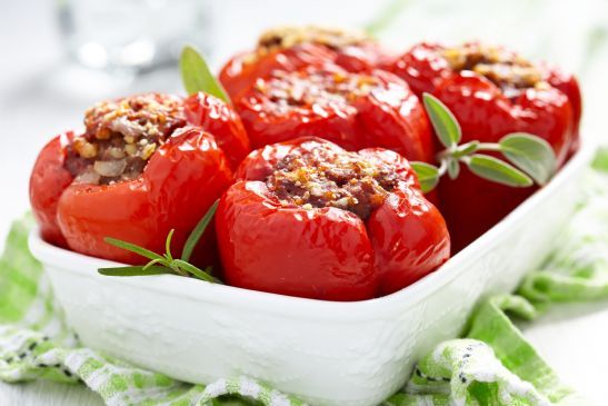 Slow Cooker Stuffed Bell Peppers