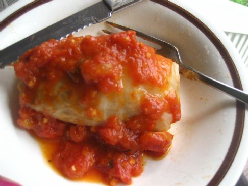 Vegetarian stuffed cabbage