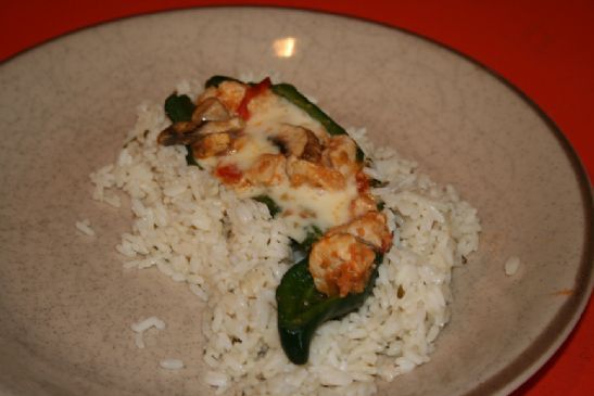 Chicken Stuffed Poblano Chiles, 134 cal