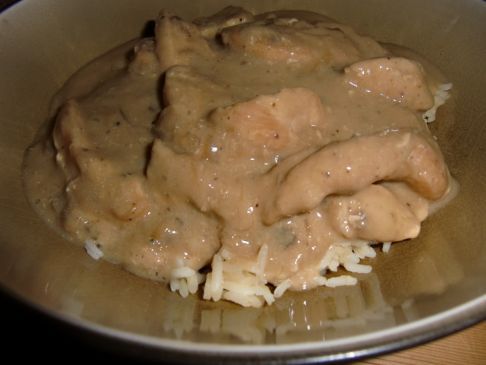 Chicken & Mushroom Gravy over Rice