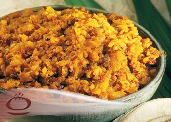 (UNRRIPE) GREEN PAPAYA  PICADILLO